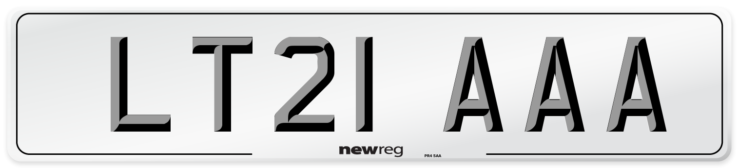 LT21 AAA Number Plate from New Reg